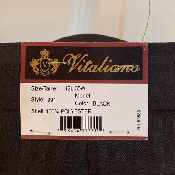 Brand New Vitaliano Mens 3 piece suit…jacket, vest & pants - Picture 5 of 7